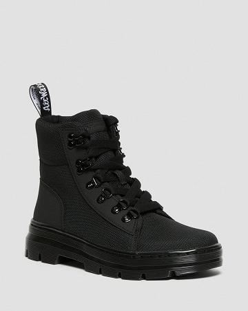 Black Women's Dr Martens Combs Poly Casual Boots | CA 80AHK